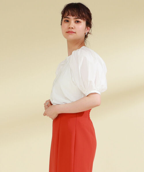 Ray BEAMS（レイビームス）の「Ray BEAMS / ボリューム スリーブ キリカエ Tシャツ（Tシャツ/カットソー・レディース・ホワイト/ブラック/ミント・ONE SIZE）」の9枚目の写真