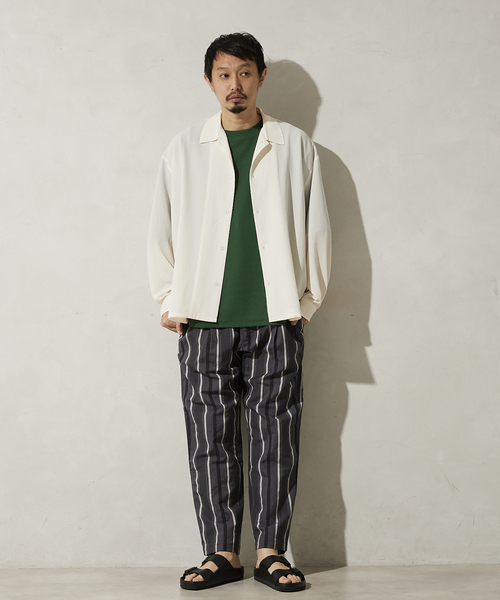JOURNAL STANDARD relume(ジャーナルスタンダード レリューム)の「オーバーサイズ シアーシャツ(シャツ/ブラウス・メンズ・アイボリー/ブラウン/ブルー・MEDIUM/LARGE)」の22枚目の写真