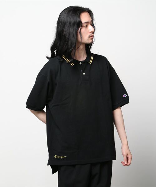 Champion(チャンピオン)の「【Champion/チャンピオン】メンズ アクションスタイル ポロシャツ(ポロシャツ・メンズ・ホワイト/ブラック/ネイビー/モスグリーン・MEDIUM/LARGE/X-LARGE)」の1枚目の写真