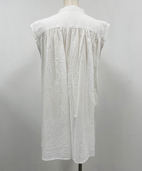 PICCIN（ピッチン）の「ピンタックフレンチスリーブブラウス（シャツ/ブラウス・レディース・グリーン/ブルー系その他/オフホワイト・M）」の10枚目の写真