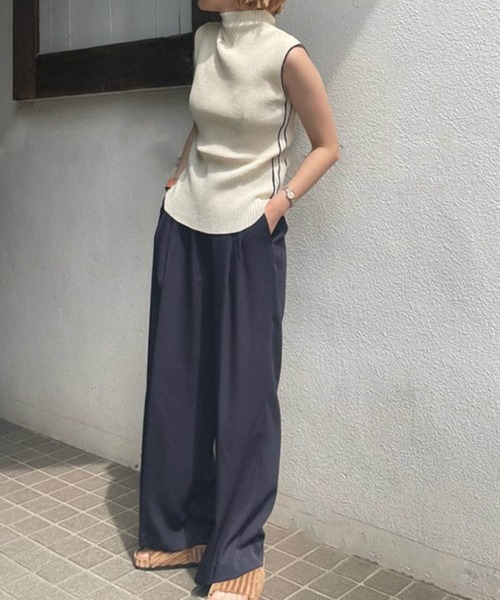 TODAYFUL/トゥデイフル】Highneck Rib Tanktop/ハイネックリブ