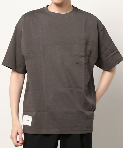 WHITELAND(ホワイトランド)の「WHITELAND/ホワイトランド/ ポケットTEE(Tシャツ/カットソー・メンズ・ホワイト/ブラック/チャコール・FREE)」の1枚目の写真