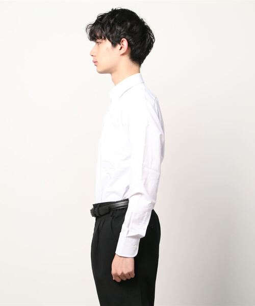 TOKYO SHIRTS(トウキョウシャツ)の「形態安定ノーアイロン ボタンダウン 長袖ビジネスワイシャツ(ビジネスシャツ・メンズ・ホワイト・首回り37cm-裄丈80cm/首回り39cm-裄丈80cm/首回り39cm-裄丈84cm/首回り41cm-裄丈82cm/首回り41cm-裄丈86cm/首回り42cm-裄丈82cm/首回り42cm-裄丈86cm/首回り43cm-裄丈82cm/首回り43cm-裄丈86cm/首回り37cm-裄丈84cm)」の6枚目の写真