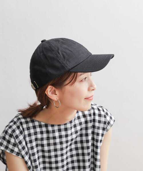 URBAN RESEARCH DOORS（アーバンリサーチドアーズ）の「コットンリネンキャップ（キャップ・レディース・ナチュラル/ブラウン/ブラック・ONE）」の2枚目の写真