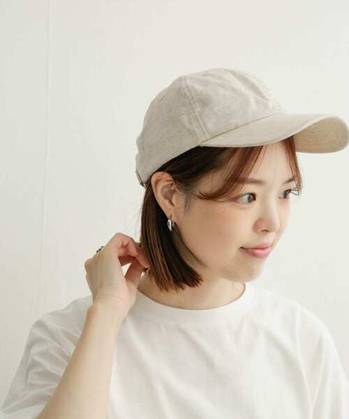 URBAN RESEARCH DOORS（アーバンリサーチドアーズ）の「コットンリネンキャップ（キャップ・レディース・ナチュラル/ブラウン/ブラック・ONE）」の5枚目の写真