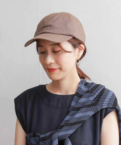 URBAN RESEARCH DOORS（アーバンリサーチドアーズ）の「コットンリネンキャップ（キャップ・レディース・ナチュラル/ブラウン/ブラック・ONE）」の6枚目の写真