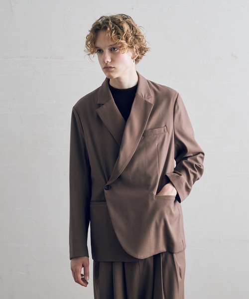 DOOPZ（ドープス）の「セミダブルジャケット（テーラードジャケット・メンズ・チャコールグレー/ブラウン・SMALL/MEDIUM/LARGE）」の7枚目の写真