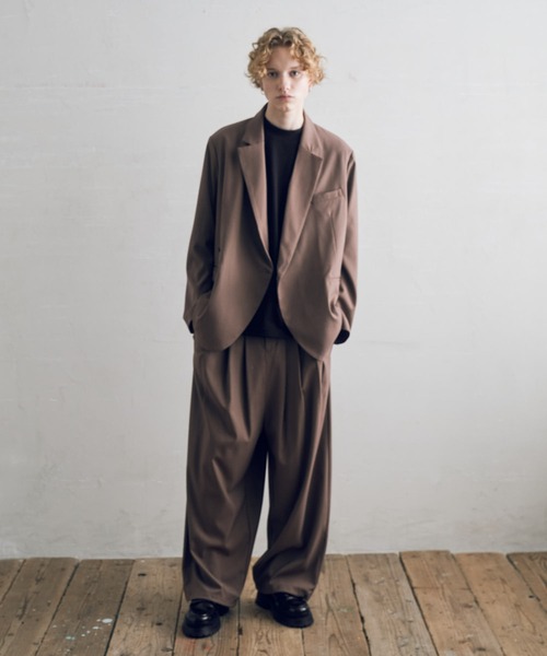 DOOPZ（ドープス）の「セミダブルジャケット（テーラードジャケット・メンズ・チャコールグレー/ブラウン・SMALL/MEDIUM/LARGE）」の9枚目の写真