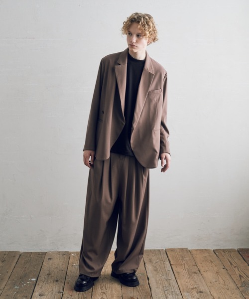 DOOPZ（ドープス）の「セミダブルジャケット（テーラードジャケット・メンズ・チャコールグレー/ブラウン・SMALL/MEDIUM/LARGE）」の10枚目の写真