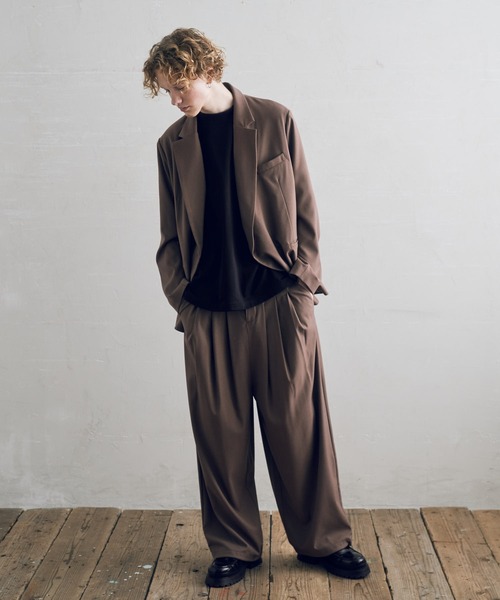 DOOPZ（ドープス）の「セミダブルジャケット（テーラードジャケット・メンズ・チャコールグレー/ブラウン・SMALL/MEDIUM/LARGE）」の13枚目の写真