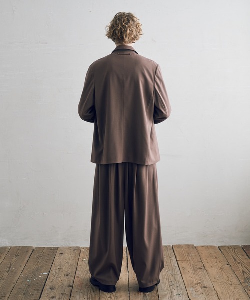 DOOPZ（ドープス）の「セミダブルジャケット（テーラードジャケット・メンズ・チャコールグレー/ブラウン・SMALL/MEDIUM/LARGE）」の15枚目の写真