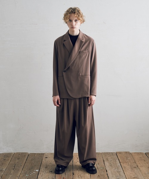 DOOPZ（ドープス）の「セミダブルジャケット（テーラードジャケット・メンズ・チャコールグレー/ブラウン・SMALL/MEDIUM/LARGE）」の16枚目の写真