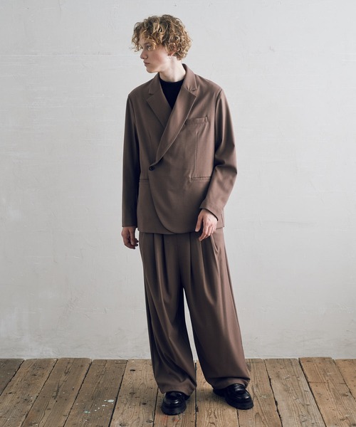 DOOPZ（ドープス）の「セミダブルジャケット（テーラードジャケット・メンズ・チャコールグレー/ブラウン・SMALL/MEDIUM/LARGE）」の17枚目の写真