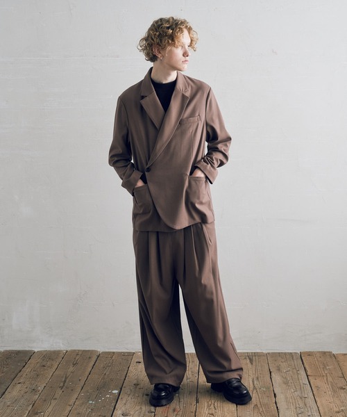 DOOPZ（ドープス）の「セミダブルジャケット（テーラードジャケット・メンズ・チャコールグレー/ブラウン・SMALL/MEDIUM/LARGE）」の18枚目の写真