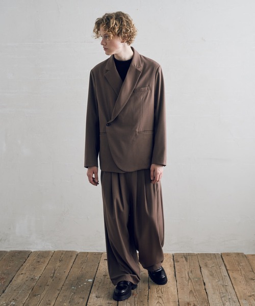 DOOPZ（ドープス）の「セミダブルジャケット（テーラードジャケット・メンズ・チャコールグレー/ブラウン・SMALL/MEDIUM/LARGE）」の19枚目の写真