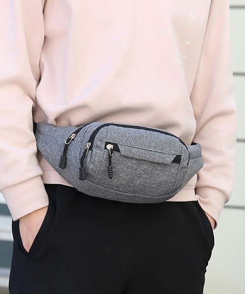 STYLEBLOCK（スタイルブロック）の「ユニセックスデザインミニボディバッグ（ボディバッグ/ウエストポーチ・メンズ・ブラック/パープル/グレー/レッド/ブルー/グリーン・FREE）」の15枚目の写真