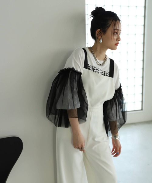 bohmal(ボマール)の「脚長グログランテープサロペット(サロペット/オーバーオール・レディース・ブラック/オフホワイト・FREE)」の17枚目の写真