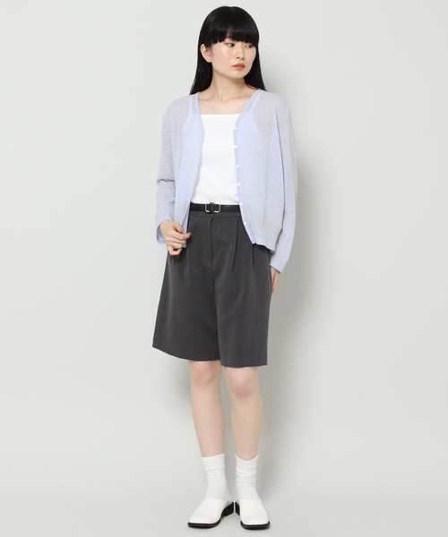 ALAND(エーランド)の「3.3Field Trip/SHEER V-NECKカーディガン 2299896(カーディガン/ボレロ・レディース・ライトブルー/ブラック/グリーン/アイボリー・FREE)」の11枚目の写真