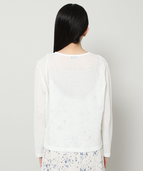 ALAND(エーランド)の「3.3Field Trip/SHEER V-NECKカーディガン 2299896(カーディガン/ボレロ・レディース・ライトブルー/ブラック/グリーン/アイボリー・FREE)」の19枚目の写真