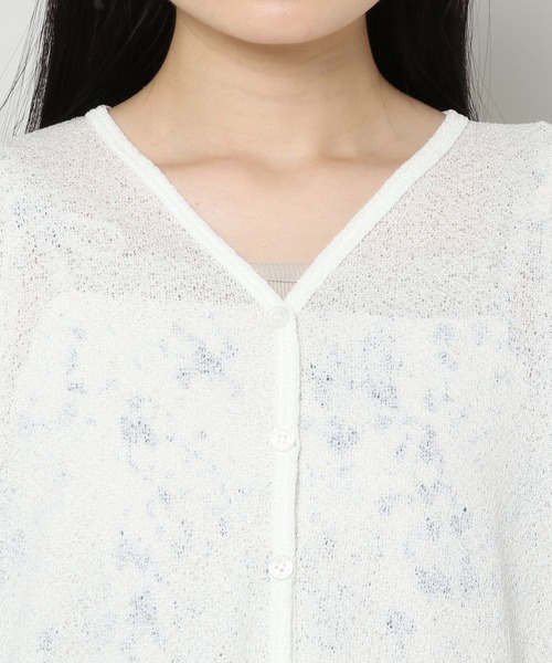 ALAND(エーランド)の「3.3Field Trip/SHEER V-NECKカーディガン 2299896(カーディガン/ボレロ・レディース・ライトブルー/ブラック/グリーン/アイボリー・FREE)」の20枚目の写真