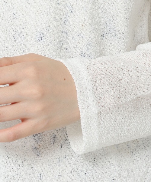 ALAND(エーランド)の「3.3Field Trip/SHEER V-NECKカーディガン 2299896(カーディガン/ボレロ・レディース・ライトブルー/ブラック/グリーン/アイボリー・FREE)」の22枚目の写真