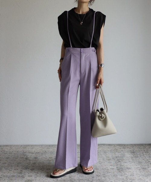 Bonjour Sagan（ボンジュールサガン）の「ショルダータックオーガニックコットンT（Tシャツ/カットソー・レディース・ホワイト/チャコールグレー/ブラック・FREE）」の10枚目の写真