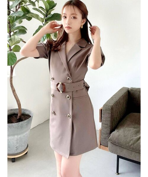 RESEXXY（リゼクシー）の「テーラードジャケットワンピース（ワンピース・レディース・ブラック/ブルー/アイボリー/モカ・FREE）」の20枚目の写真