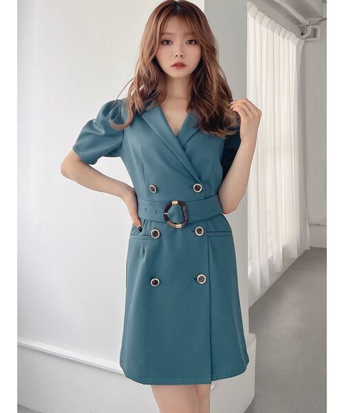 RESEXXY（リゼクシー）の「テーラードジャケットワンピース（ワンピース・レディース・ブラック/ブルー/アイボリー/モカ・FREE）」の12枚目の写真