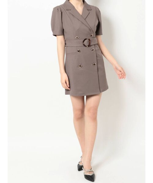 RESEXXY（リゼクシー）の「テーラードジャケットワンピース（ワンピース・レディース・ブラック/ブルー/アイボリー/モカ・FREE）」の13枚目の写真