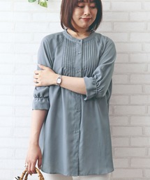 エアリーツイルピンタックシャツチュニック