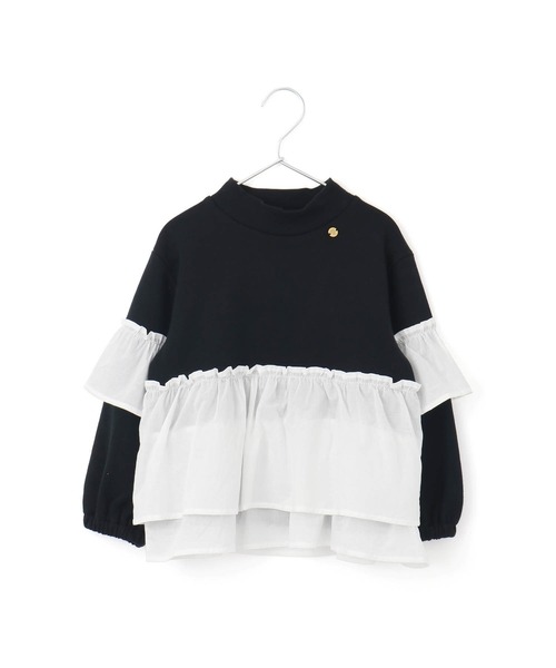 MAKE YOUR DAY（メイクユアデイ）の「異素材切替GIRLSプルオーバー■80～140cm（スウェット・キッズ・その他/カーキ・80/110/120/100/90/140/130）」の7枚目の写真