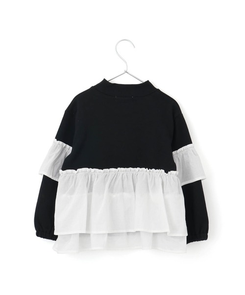 MAKE YOUR DAY（メイクユアデイ）の「異素材切替GIRLSプルオーバー■80～140cm（スウェット・キッズ・その他/カーキ・80/110/120/100/90/140/130）」の8枚目の写真