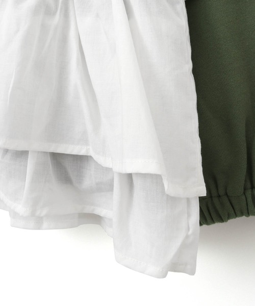 MAKE YOUR DAY（メイクユアデイ）の「異素材切替GIRLSプルオーバー■80～140cm（スウェット・キッズ・その他/カーキ・80/110/120/100/90/140/130）」の13枚目の写真