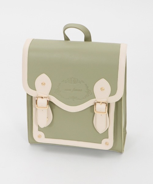 axes femme(アクシーズファム)の「型押しサッチェルバッグ(ショルダーバッグ・レディース・ブラック/グリーン/ブラウン系その他・FREE)」の3枚目の写真