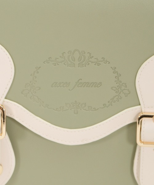 axes femme(アクシーズファム)の「型押しサッチェルバッグ(ショルダーバッグ・レディース・ブラック/グリーン/ブラウン系その他・FREE)」の6枚目の写真