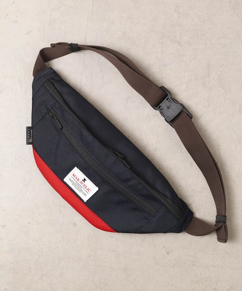 【セール】《MAKAVELIC》TRUCKS MONOCULAR WAIST BAG（ボディバッグ/ウエストポーチ）｜MAKAVELIC（マキャベリック）