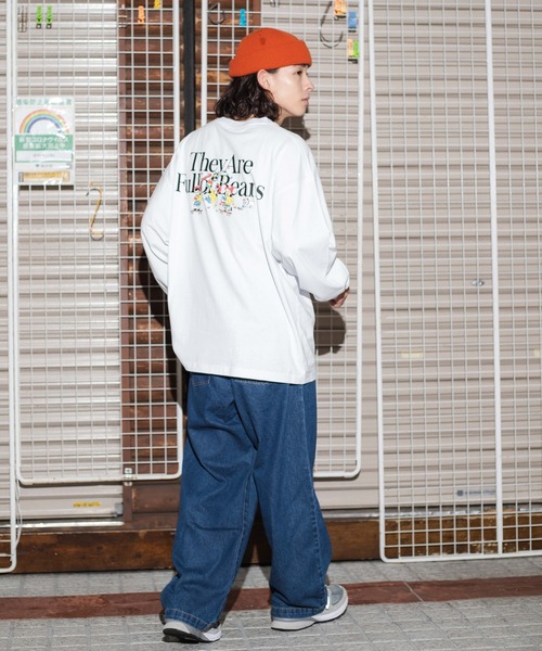 WEGO（ウィゴー）の「WEGO/ヘビーウエイト イラストロンT（Tシャツ/カットソー・メンズ・サックスブルー/ホワイト系その他/スミクロ/ホワイト・LARGE/MEDIUM）」の6枚目の写真