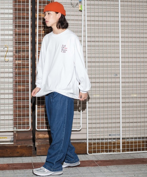 WEGO（ウィゴー）の「WEGO/ヘビーウエイト イラストロンT（Tシャツ/カットソー・メンズ・サックスブルー/ホワイト系その他/スミクロ/ホワイト・LARGE/MEDIUM）」の5枚目の写真