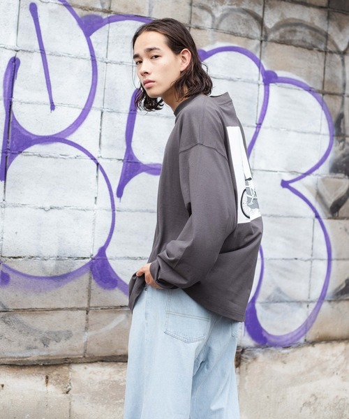 WEGO（ウィゴー）の「WEGO/ヘビーウエイト イラストロンT（Tシャツ/カットソー・メンズ・サックスブルー/ホワイト系その他/スミクロ/ホワイト・LARGE/MEDIUM）」の20枚目の写真