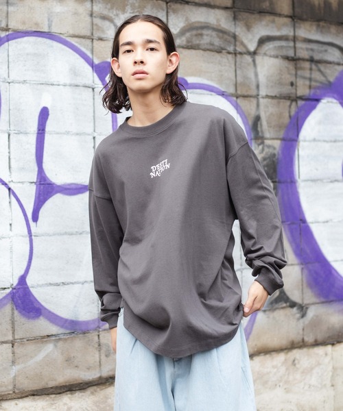 WEGO（ウィゴー）の「WEGO/ヘビーウエイト イラストロンT（Tシャツ/カットソー・メンズ・サックスブルー/ホワイト系その他/スミクロ/ホワイト・LARGE/MEDIUM）」の21枚目の写真