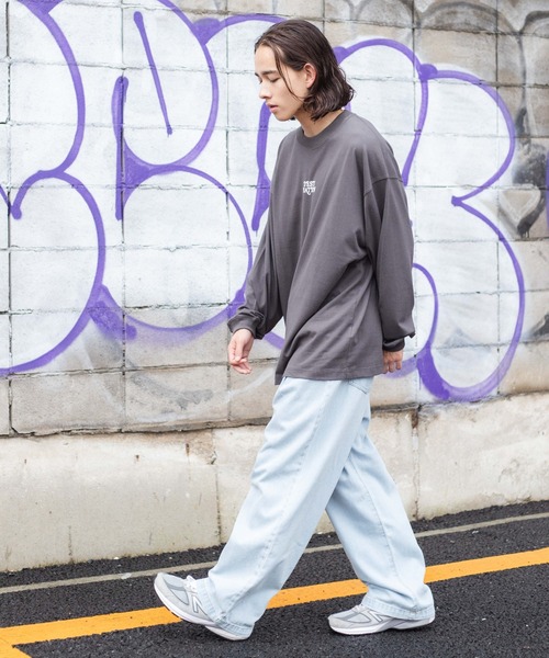 WEGO（ウィゴー）の「WEGO/ヘビーウエイト イラストロンT（Tシャツ/カットソー・メンズ・サックスブルー/ホワイト系その他/スミクロ/ホワイト・LARGE/MEDIUM）」の18枚目の写真