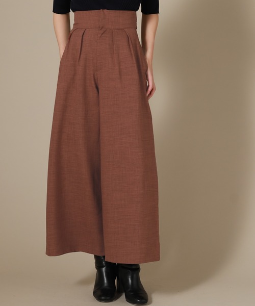 Cheek（チーク）の「ワイドリボンフレアーパンツ（その他パンツ・レディース・ベージュ/ネイビー/ブラウン・SMALL/MEDIUM）」の7枚目の写真