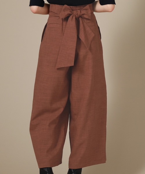 Cheek（チーク）の「ワイドリボンフレアーパンツ（その他パンツ・レディース・ベージュ/ネイビー/ブラウン・SMALL/MEDIUM）」の16枚目の写真