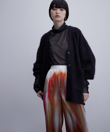 モヘヤカーディガン