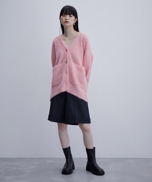 ADAM ET ROPE'（アダムエロペ）の「モヘヤカーディガン（カーディガン/ボレロ・レディース・ブラック/グレー/ピンク・FREE）」の16枚目の写真