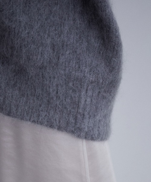 ADAM ET ROPE'（アダムエロペ）の「モヘヤカーディガン（カーディガン/ボレロ・レディース・ブラック/グレー/ピンク・FREE）」の19枚目の写真