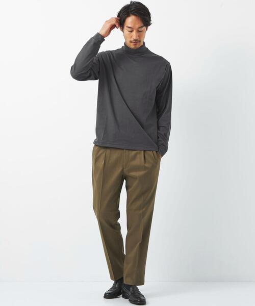 green label relaxing(グリーンレーベルリラクシング)の「SUVIN タートルネック 長袖 カットソー(Tシャツ/カットソー・メンズ・ホワイト/ベージュ/ダークグレー・S/M/L/XL)」の8枚目の写真