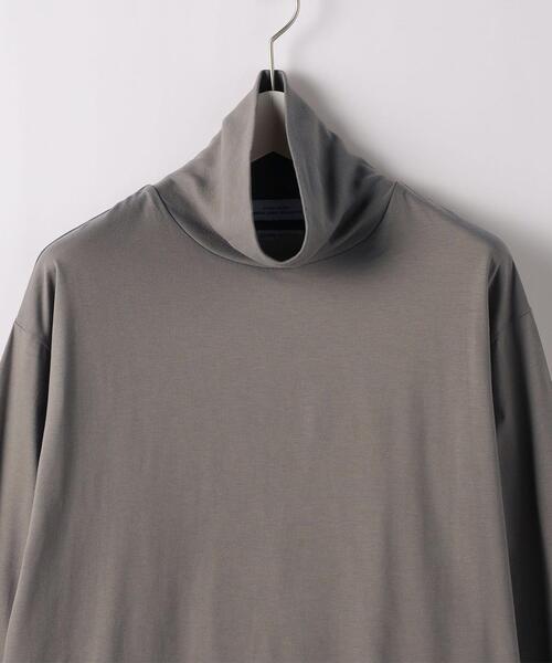 green label relaxing(グリーンレーベルリラクシング)の「SUVIN タートルネック 長袖 カットソー(Tシャツ/カットソー・メンズ・ホワイト/ベージュ/ダークグレー・S/M/L/XL)」の16枚目の写真