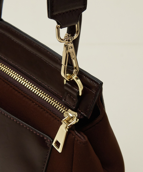 LOWELL things（ロウェル　シングス）の「Stride/TOPハンドル2WAY BAG mini（ショルダーバッグ・レディース・ブラック/ブラウン/ストライプ・フリー）」の8枚目の写真