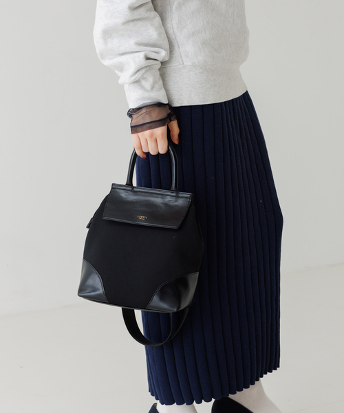 LOWELL things（ロウェル　シングス）の「Stride/TOPハンドル2WAY BAG mini（ショルダーバッグ・レディース・ブラック/ブラウン/ストライプ・フリー）」の15枚目の写真